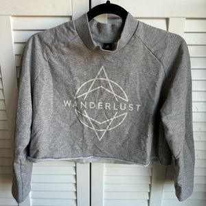 Adidas Wanderlust Grey Mock Neck Long Sleeve